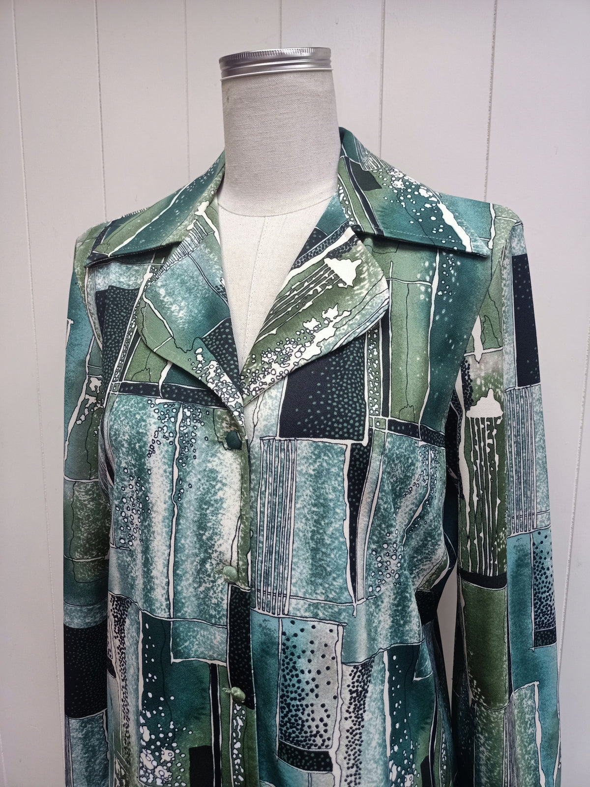 Vintage Lady Lichfield Abstract Rectangle Shirt