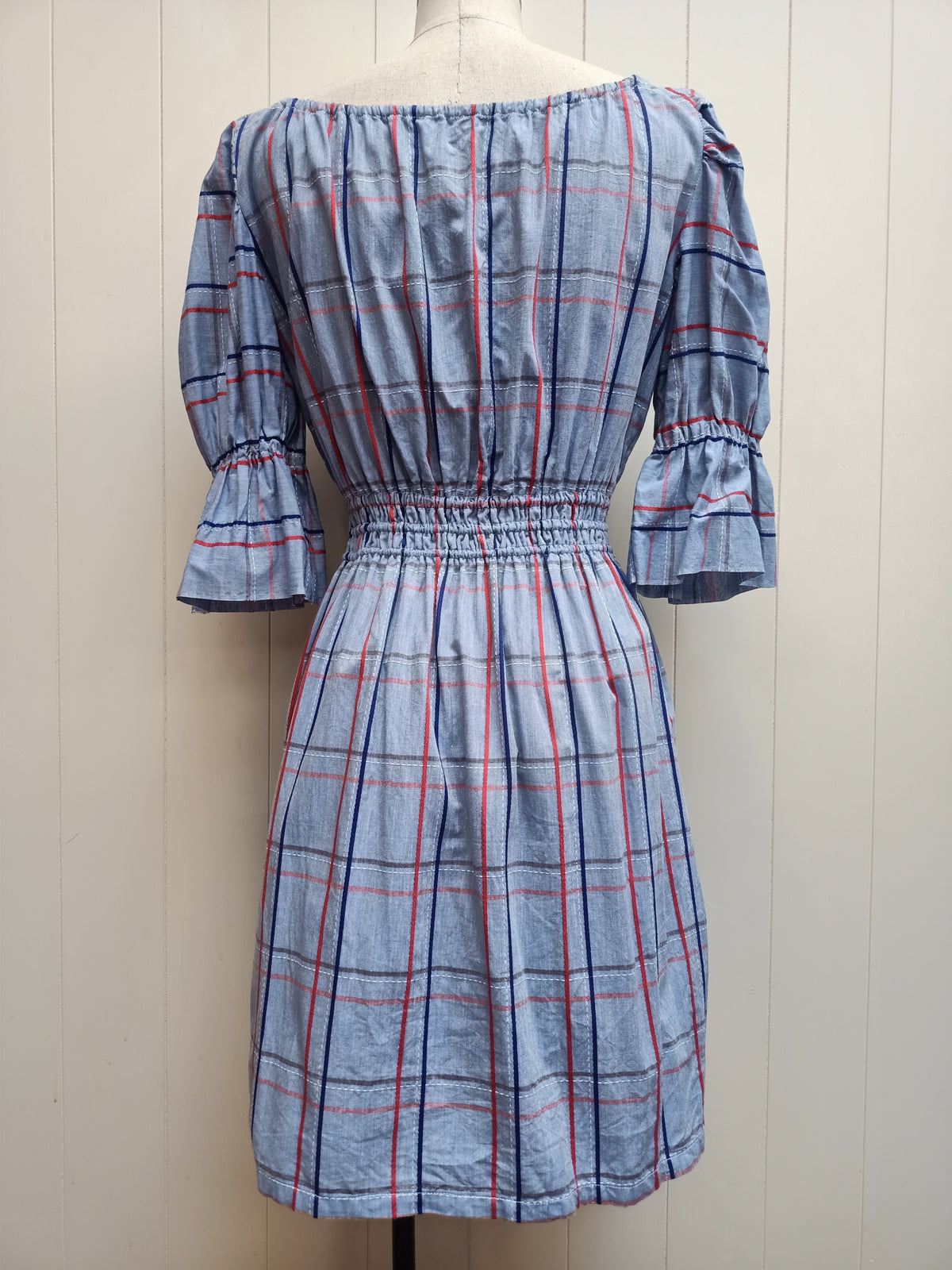 Vintage Plaid Mini Dress