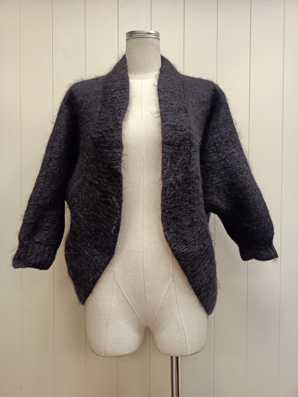 Vintage Black Knit Shrug