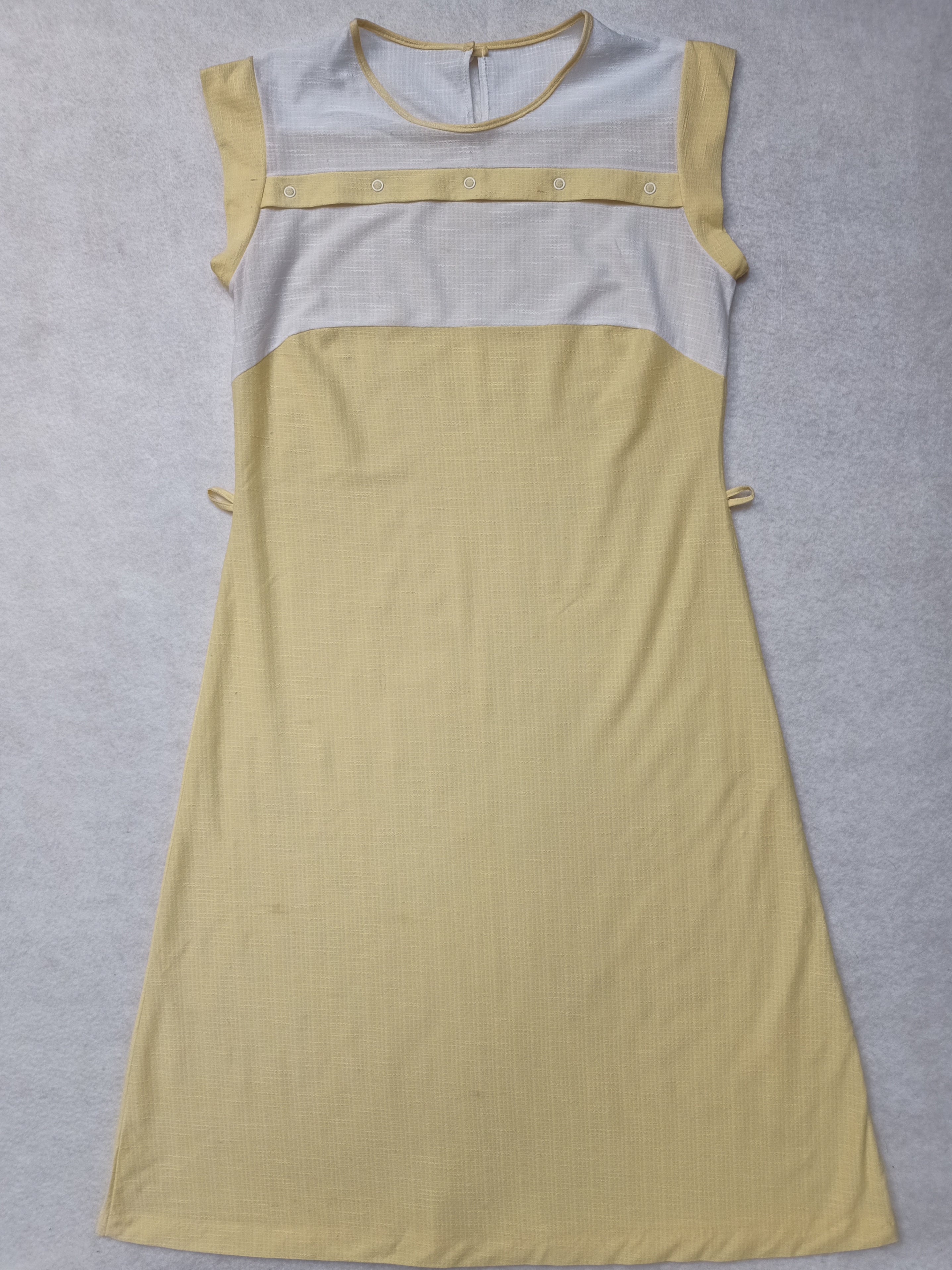 Vintage Yellow Sheer Dress