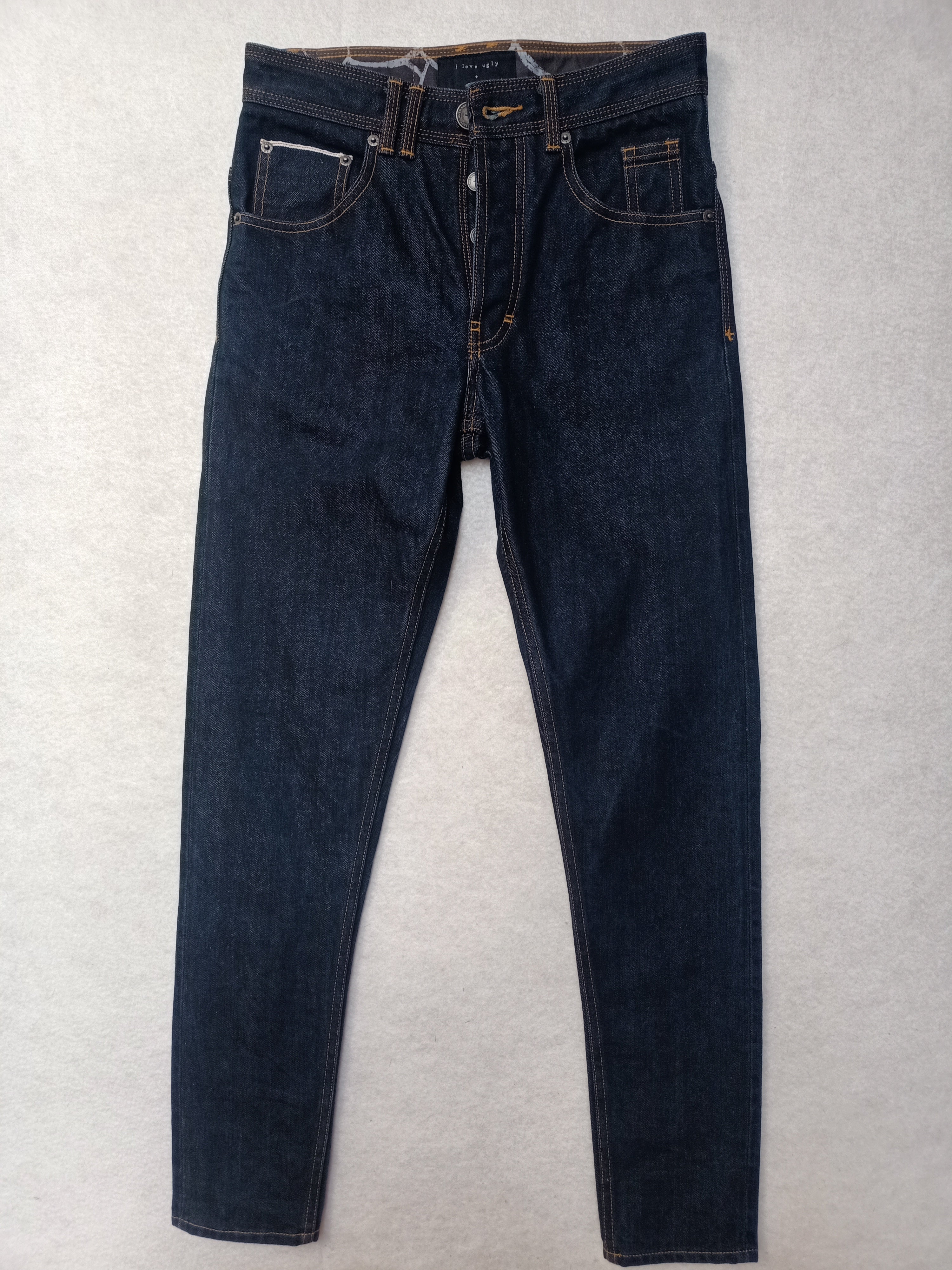 I Love Ugly Button Fly Jeans