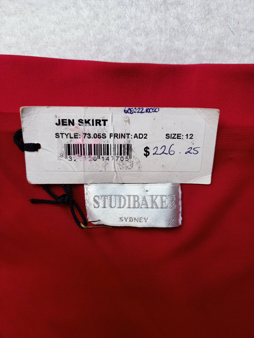 Studibaker Red Assymetric Skirt