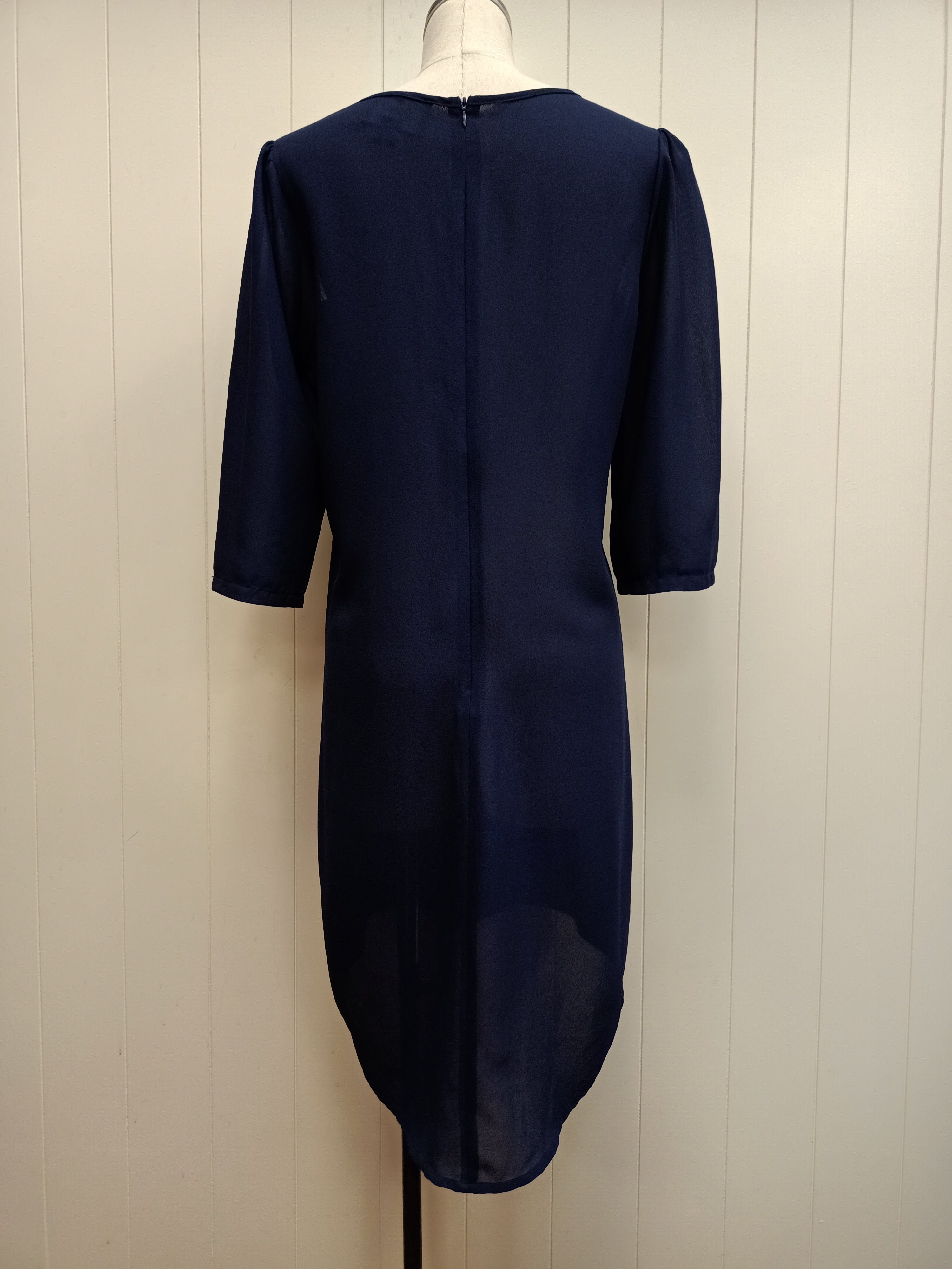 Augustine Navy Chiffon Dress