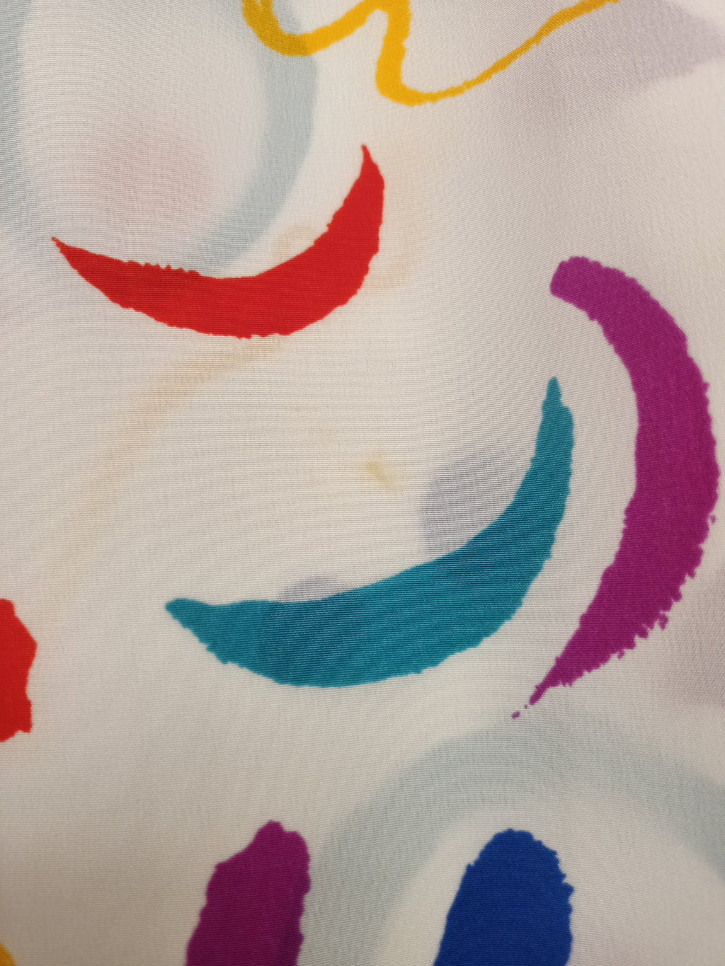 Vintage Abstract Squiggles Skirt