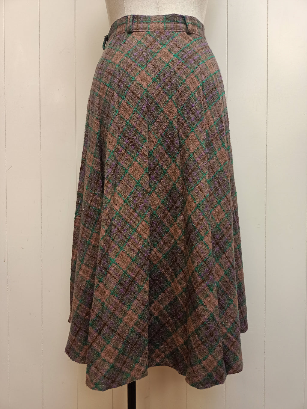 Vintage Trudy Plaid Skirt
