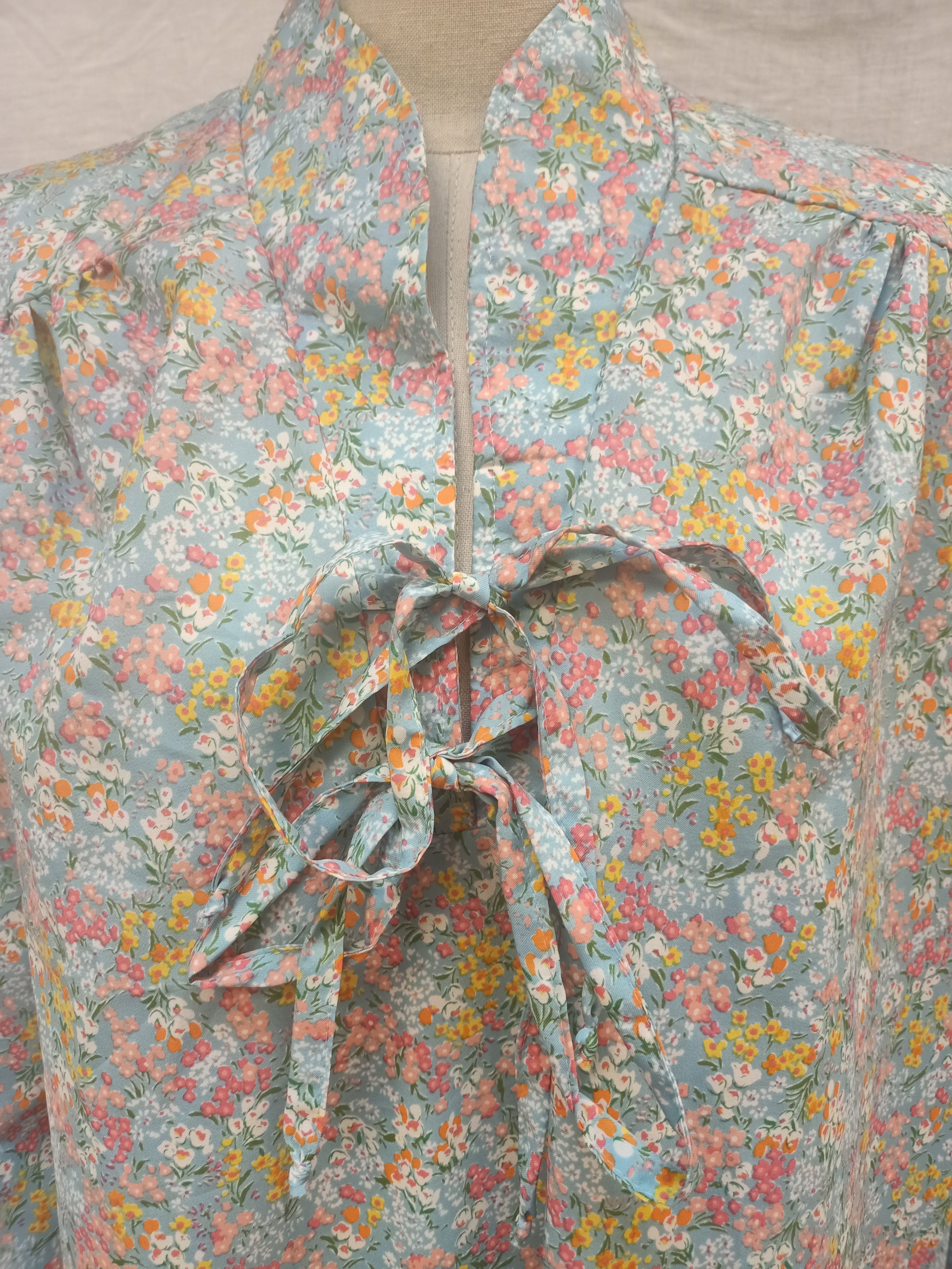 Vintage Floral A-Line Dress