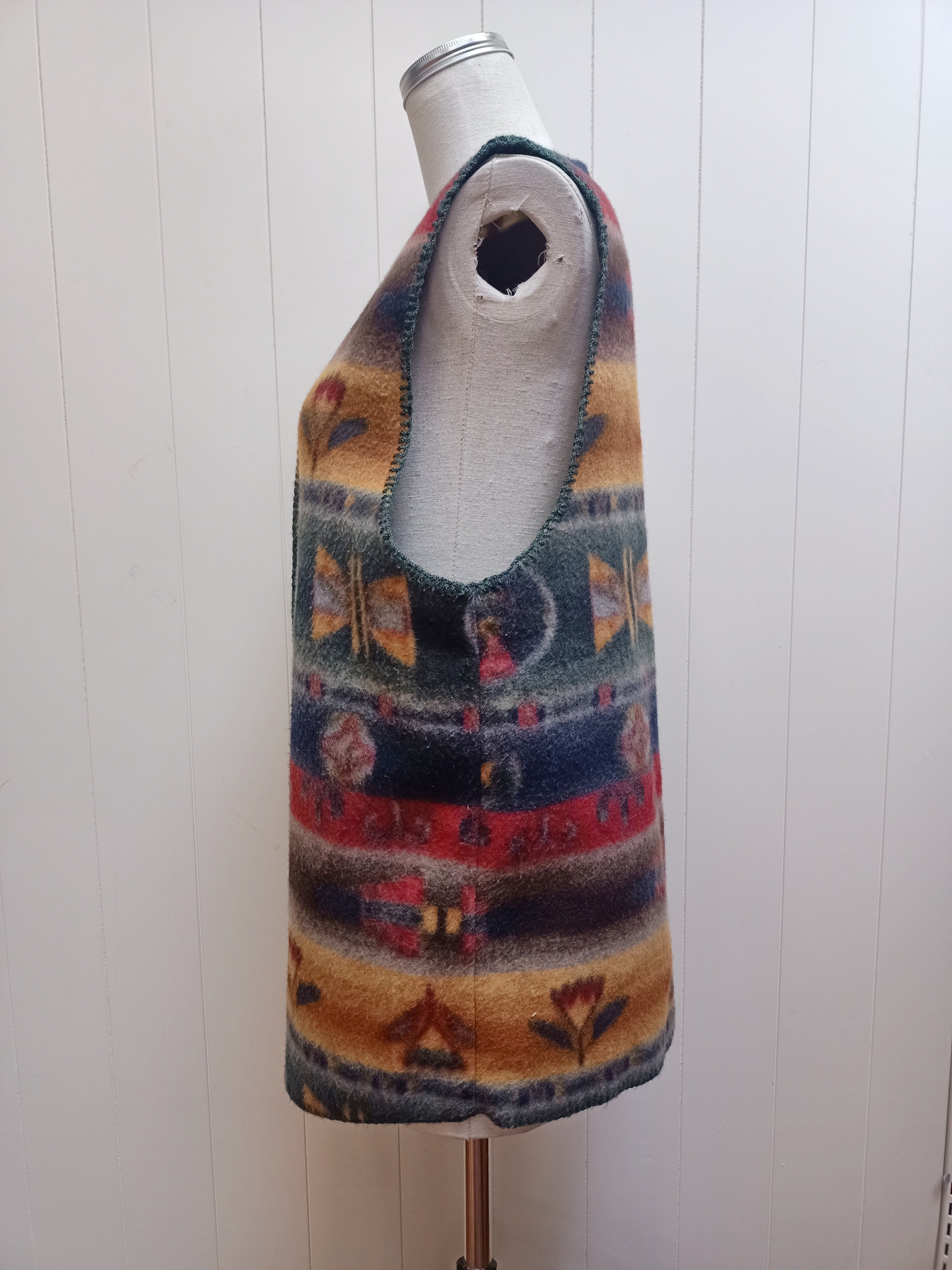 Retro Polar Fleece Vest