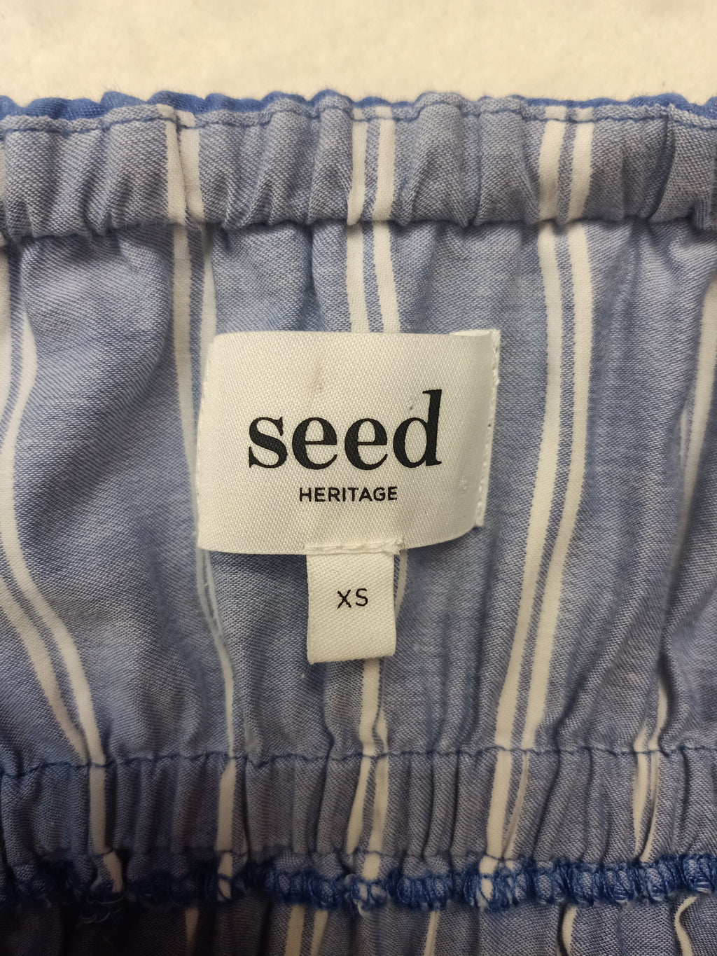 Seed Strapless Striped Dress