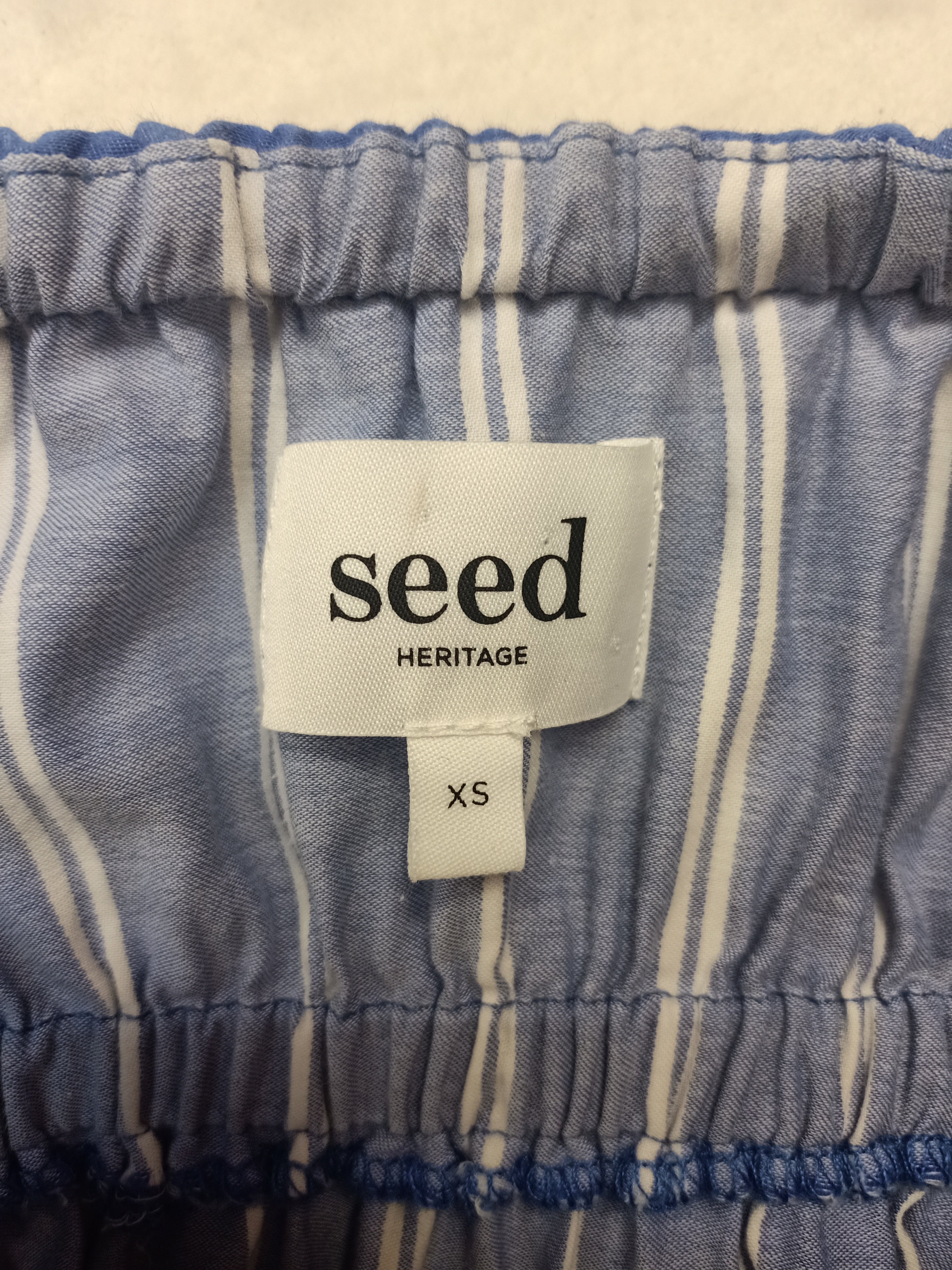 Seed Strapless Striped Dress