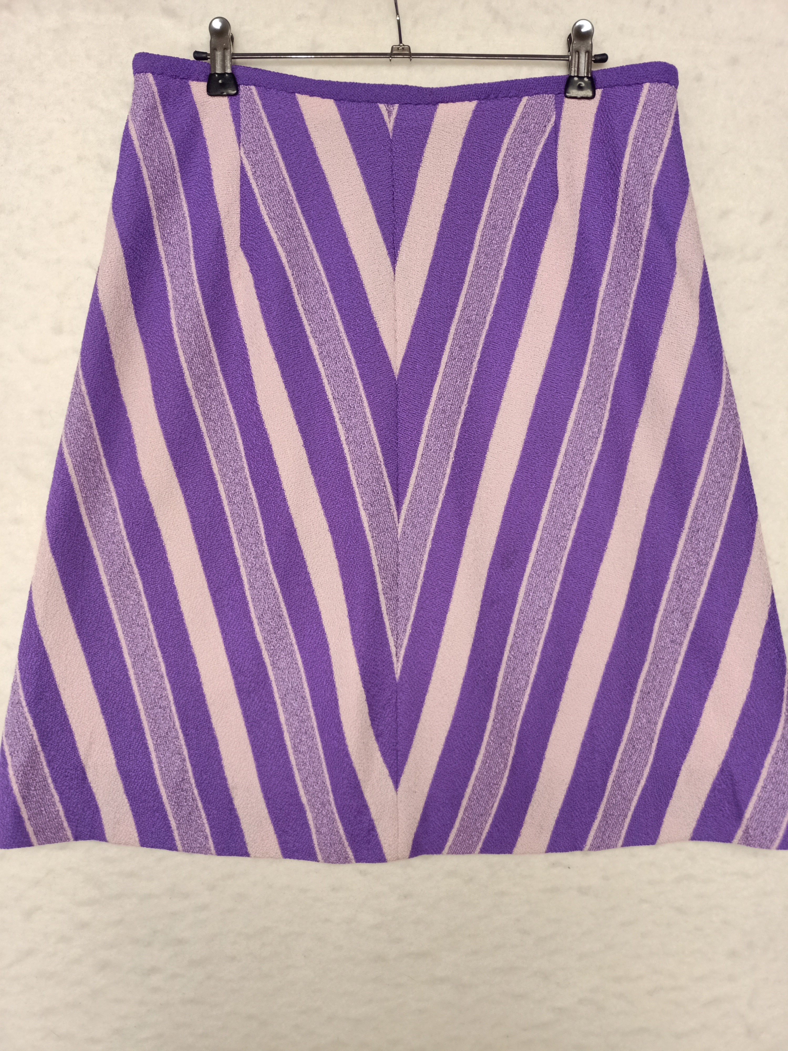Vintage Purple Chevron Skirt