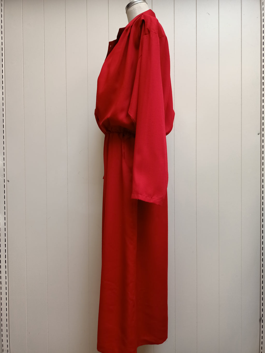 Vintage Double Breasted Red Dress