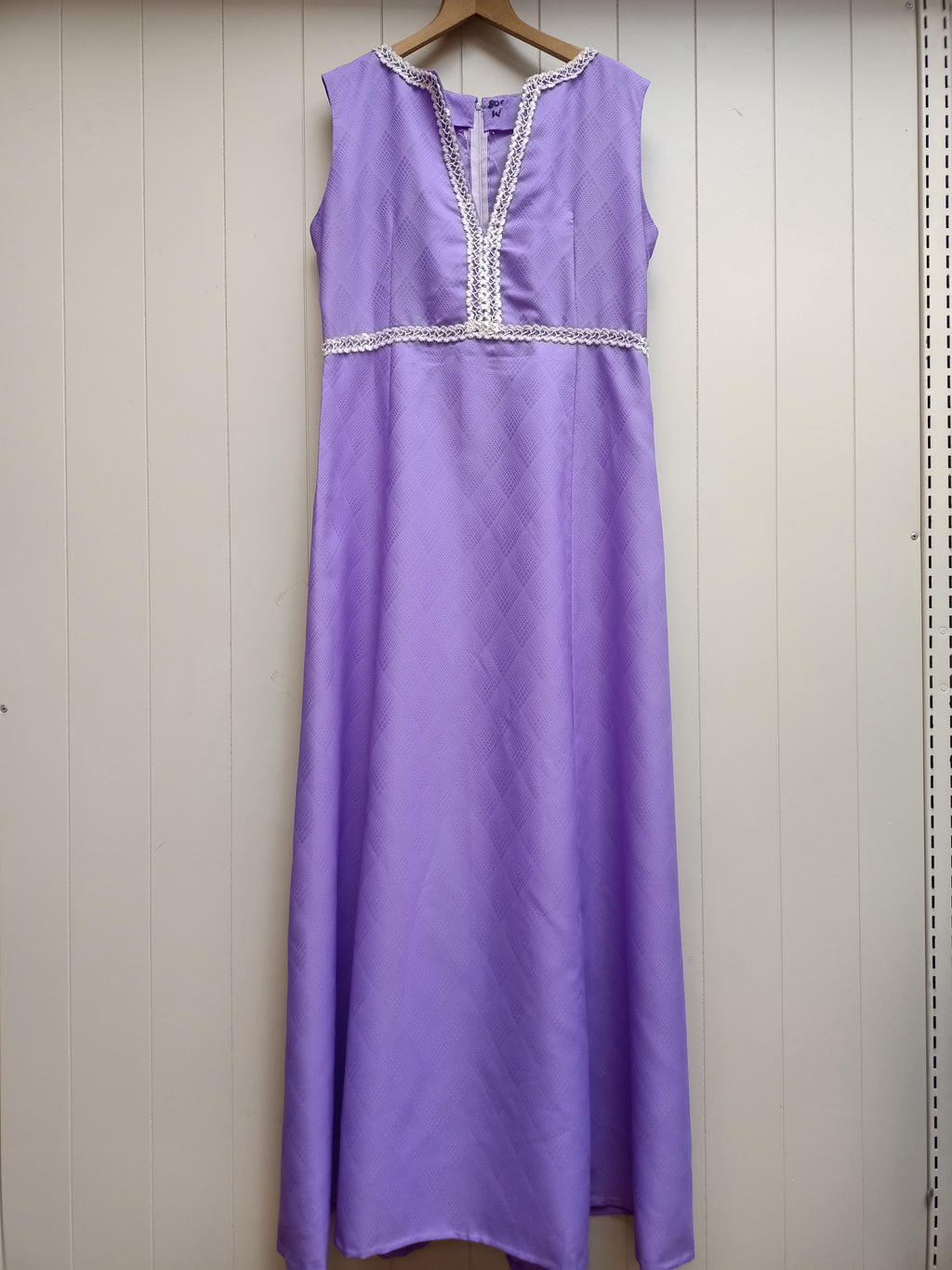 Vintage Purple Bejeweled Maxi Dress