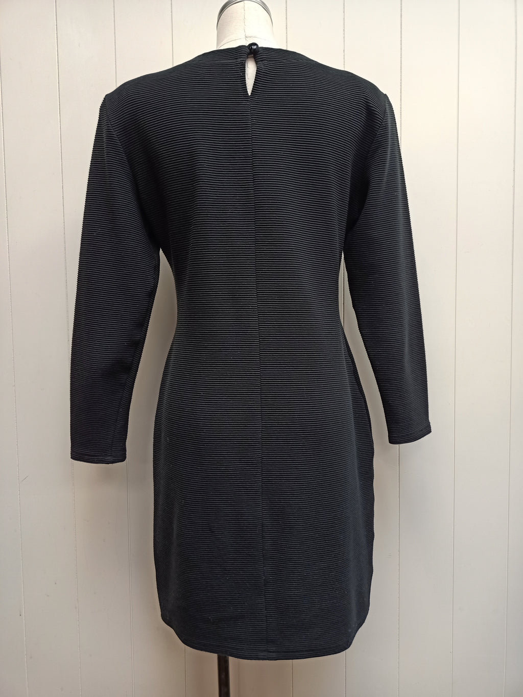Vintage Rampage Black Striped Texture Dress