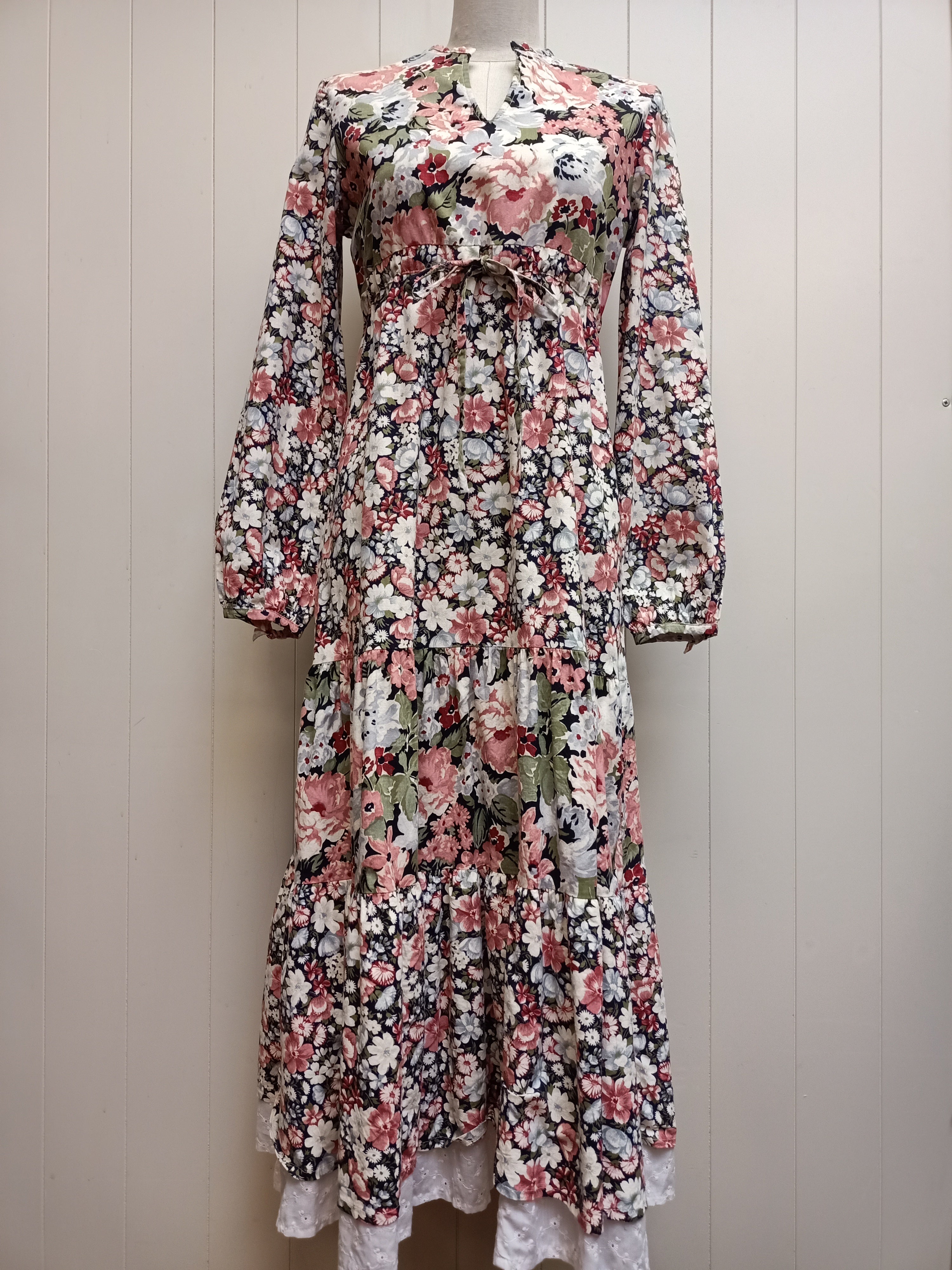 Vintage Double Floral Dress